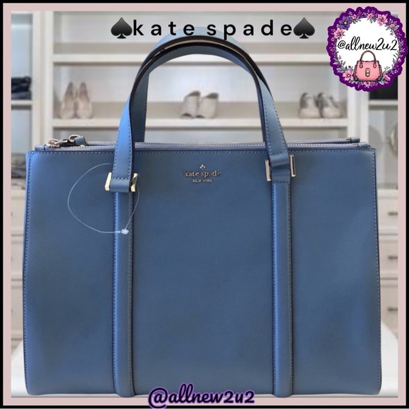 Kate Spade New York Briar Newbury Lane in Swordfish Blue Tote Bag - Picture 3 of 16